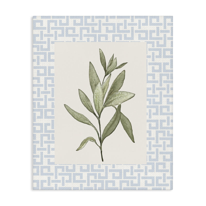 Toile à feuilles fraîches, conception de Diannart, H 30 po x l 24 po