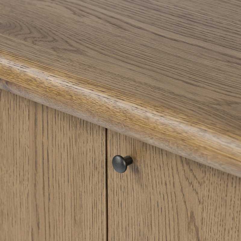 Florent 85.75" Wide Sideboard, Amber Oak