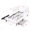 Structure simple de lit plateforme tapissier avec 2 tiroirs de rangement, canapé-lit réglable en velours
