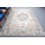 Grand tapis turc anatolien fait à la main en vert froid - Cadeau de décoration de salon de style rétro