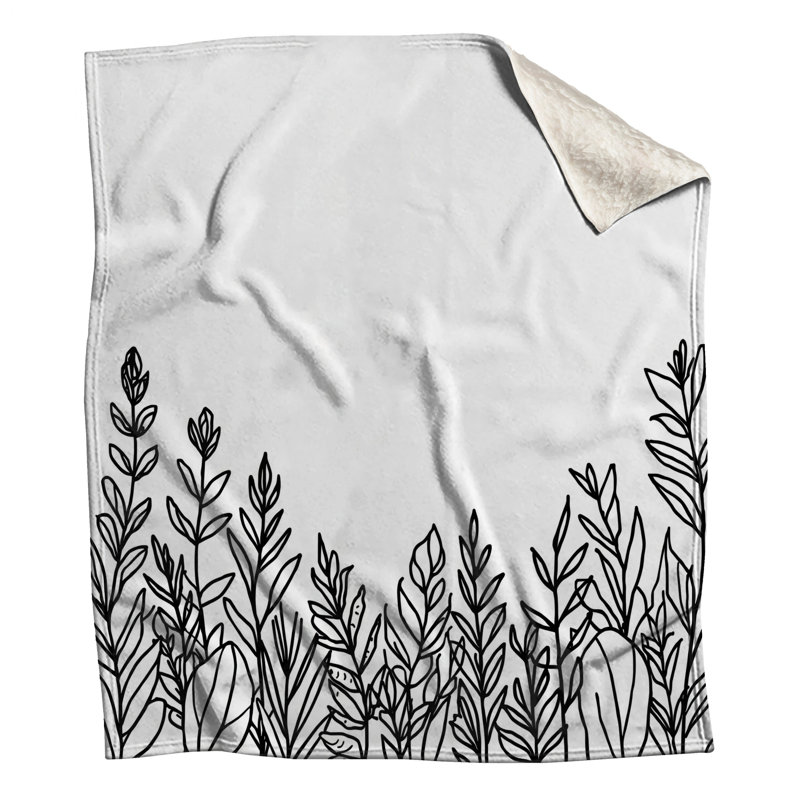 Couvertures noires et blanches, L 50 po x H 60 po