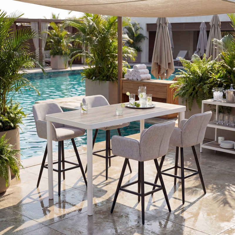 Tabouret de bar pivotant Sieve beige