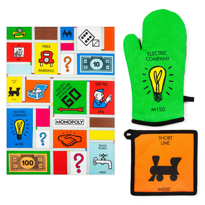 Monopoly Cotton Kitchen Towel Linen Set