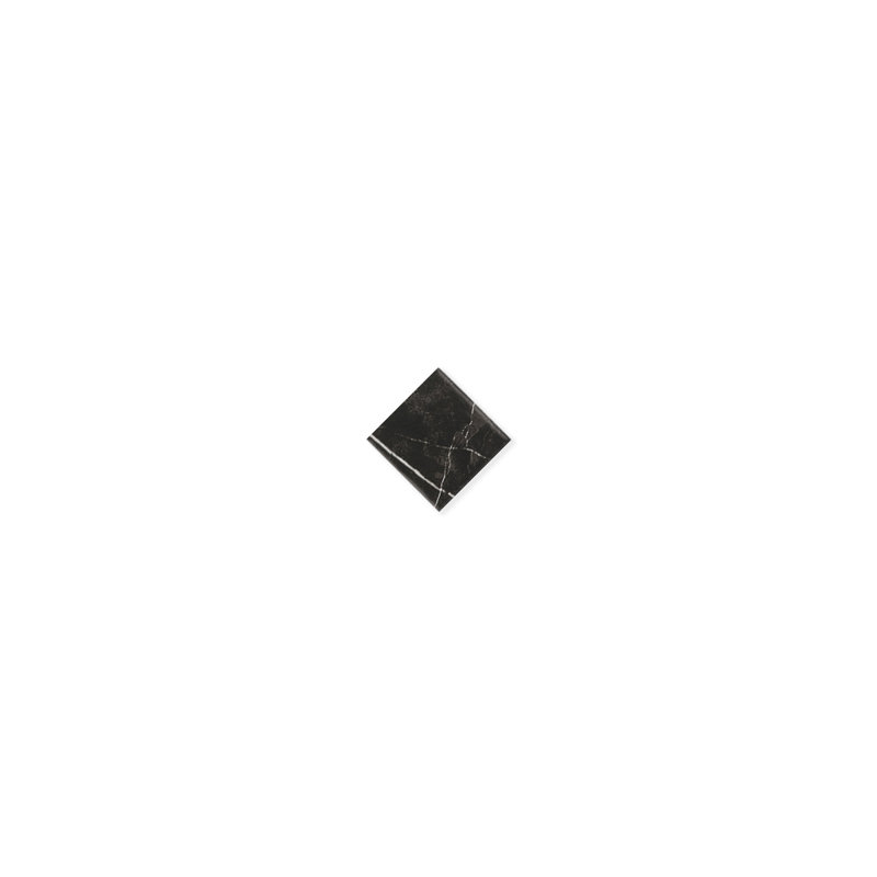 Lisbon Marmol White With Marmol Black Dot Floor and Wall Porcelain Tile, White