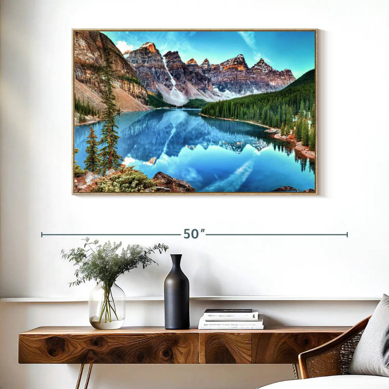 Parc national, Cadre flottant en bois naturel, 40 po x 27 po