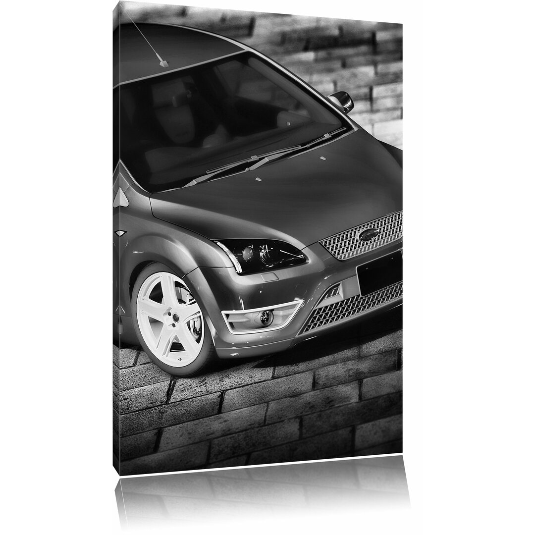 Leinwandbild Blauer Focus ST in Monochrom