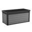 Keter Premier 150 Gallon Durable Resin Outdoor Storage and Organization Deck Box Ideal For Garden Patio Furniture and Supplies, Grey-76454527