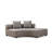 Scandinavian Corner Sofa, Grey, 11.8 ft x 9.8 ft x 27.6 in | Beech Wood & Chipboard Frame, 100% Polyester Fabric, 7 Cushions Included | Soft Foam & Feather Filling, Stylish & Comfortable for Modern Living Rooms-1499491229