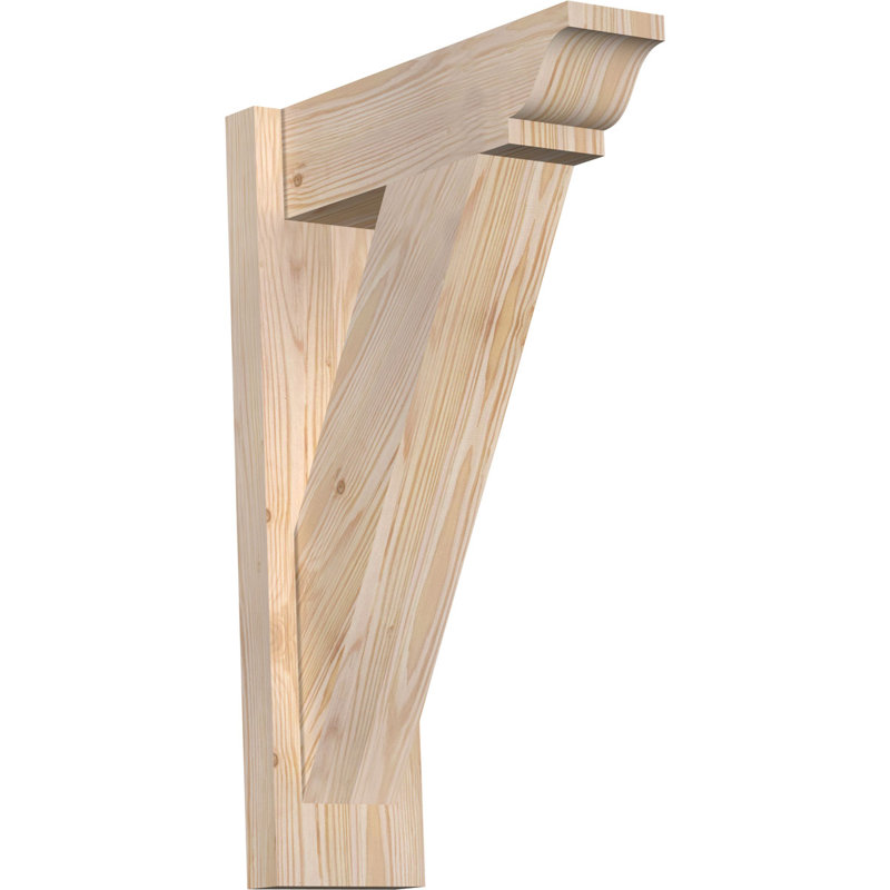 Persienne traditionnelle en bois rustique, Sapin Douglas de 5 1/2 po (lisse), P 30 po x H 36 po