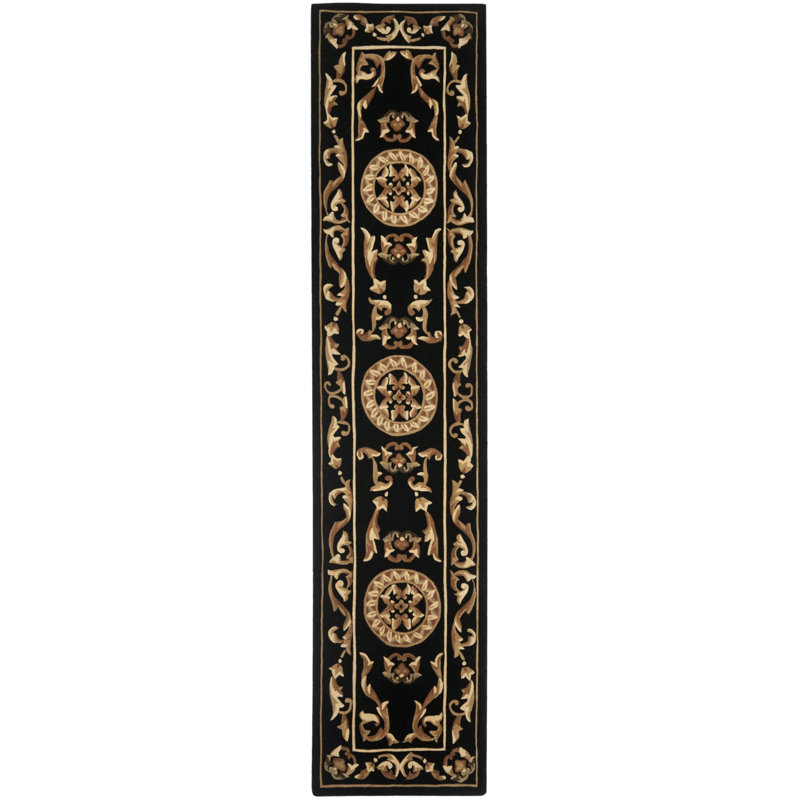 Lenora Hand Tufted Wool Pile Oriental Rug, Runner 2'3" x 12'