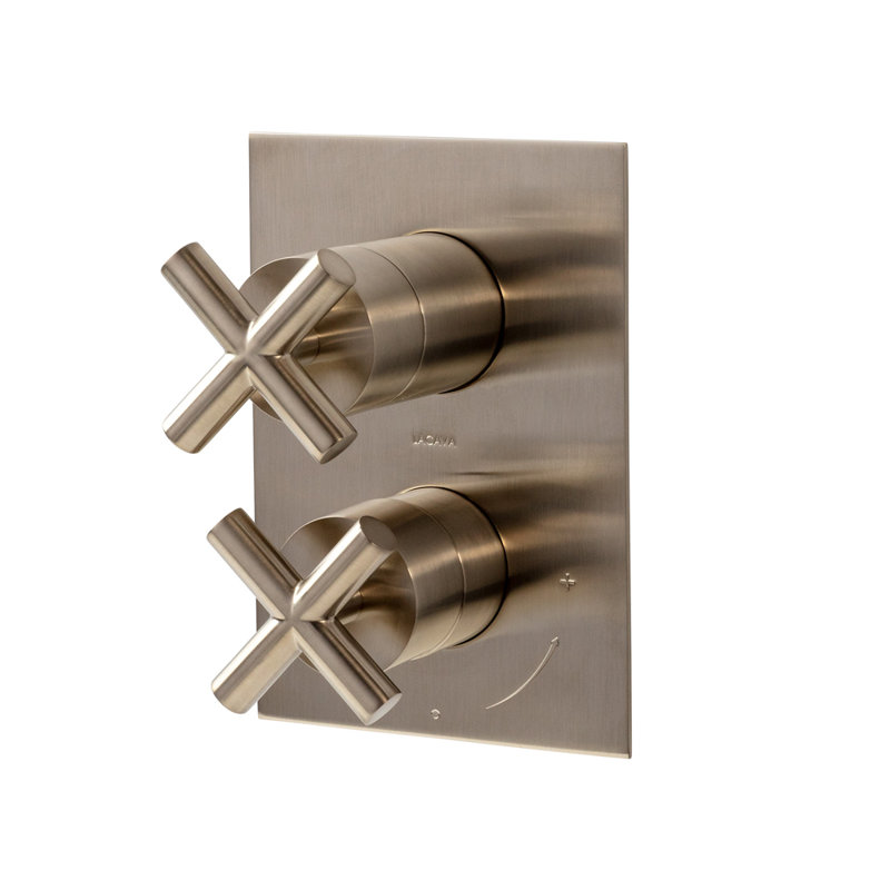 Cigno 3-Way Progressive Pressure Balancing Mixer With Diverter, Brushed Nickel