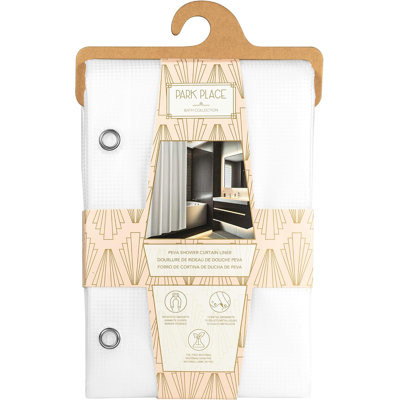 Décor Living Modern Frosted PEVA Shower Curtain Liner Waterproof Bathroom Liner with Magnetic Hem
