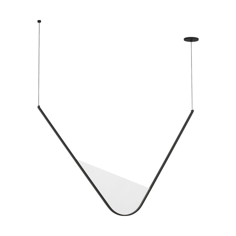Mizu 1 - Light LED Pendant, 33.5" H x 48.4" W x 1.3" D