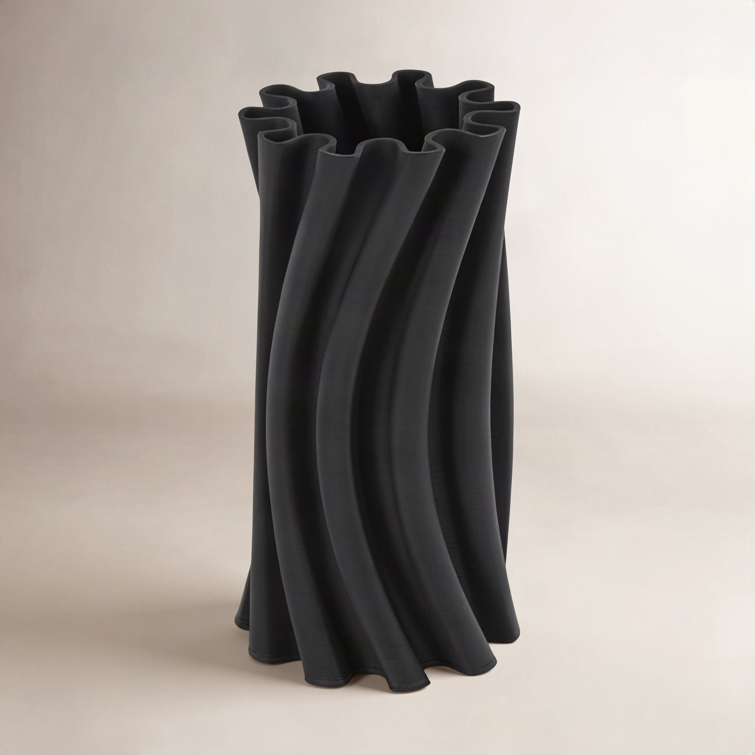 Bobbi Ceramic Table Vase, 12" H x 6.15" W x 6.15" D