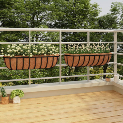 Brandel Metal Railing Planter
