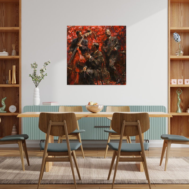 Art contemporain abstrait Play Play Jazz, H 36 po x l 36 po
