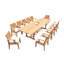 Anyan Outdoor 11 - Piece Teak Dining Set-720024592