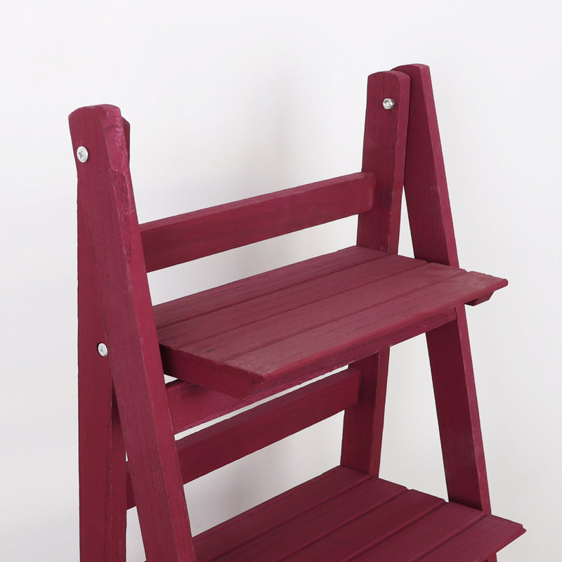 16'' W Manufactured Wood Shelving Unit, Raspberry