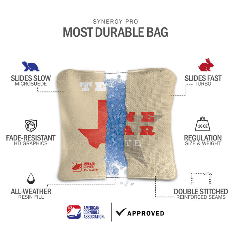 Sacs de cornhole Lone Star Texas Synergy Pro, Brun clair