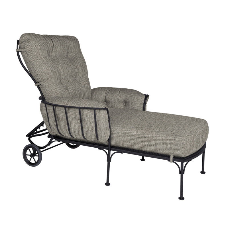 Monterra Outdoor Chaise Lounge, Graphite, Flagship Stone Sunbrella®