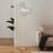 Arched Floor Lamp With Glass Shade, Remote Control And Bulb Included-1580996823