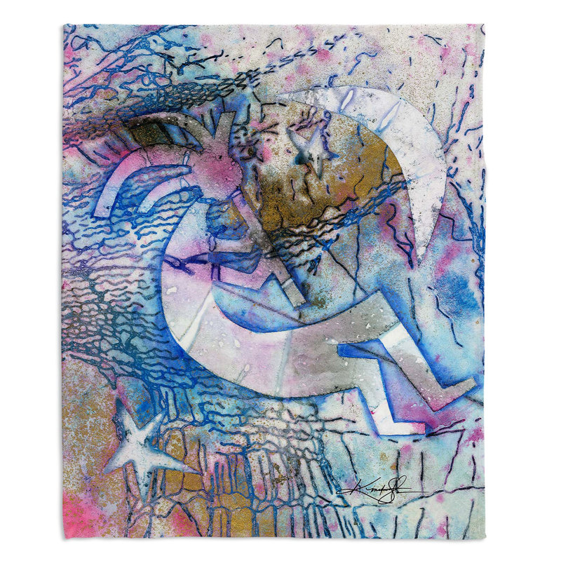 Couverture de sherpa doux à boisson spiritueuse kokopelli, l 51 po x L 60 po