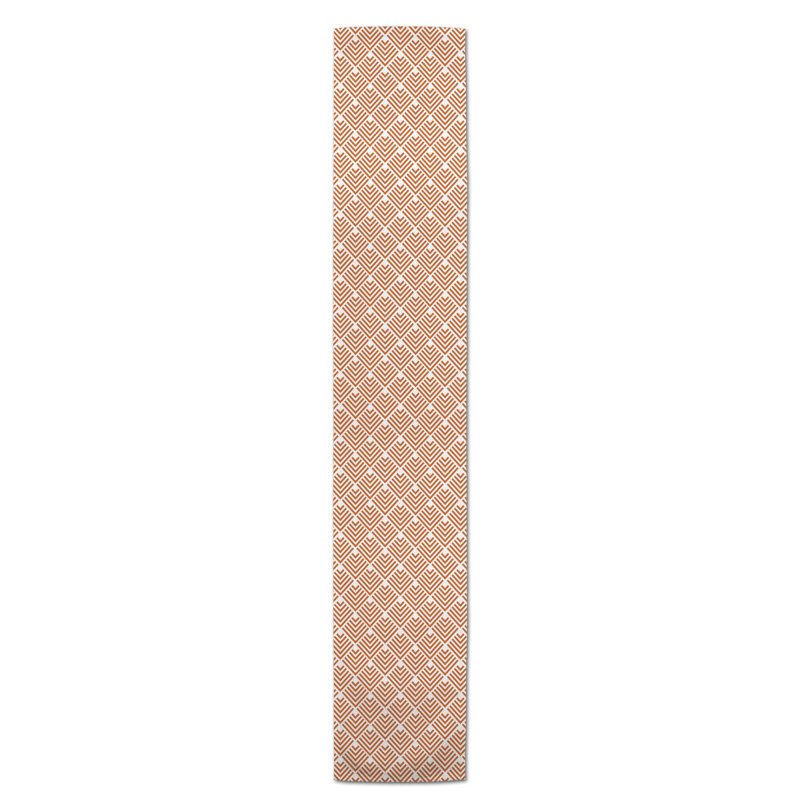 Chemin de table Lynda, 90 po x 16 po, Orange, Gibbsboro Arrow