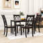 Darpan 5-Piece Dining Set, Wooden Rectangular Table and Ergonomic Chairs for Dining Room-1055484021-1055484026