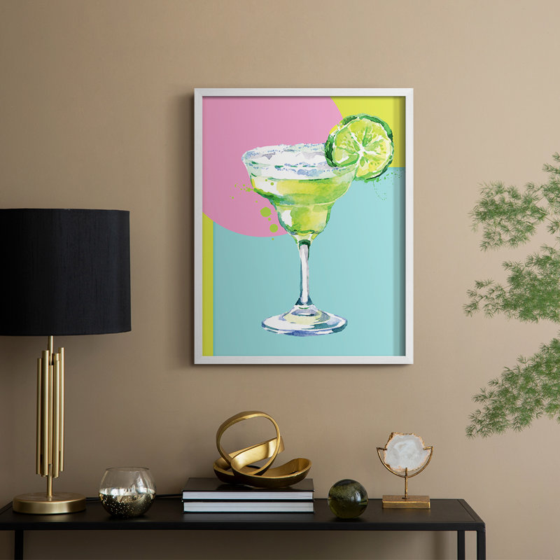 Margarita, reproduction encadrée - bois massif, H 30 po x l 24 po, Blanc