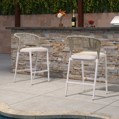 Patio Bar Stool with Cushion