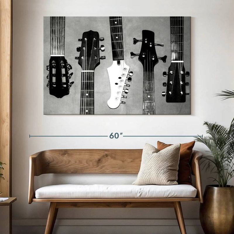 Tête de guitare Abarca I, H 34 po x l 51 po