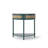 Unique Half Moon Design End Table With Sliding Rattan Door,Elegant Semi-Circle Entryway Console Table With 2 Rattan Storage Cabinet And Bottom Shelf For Living Room, Bedroom, Study, Hallway