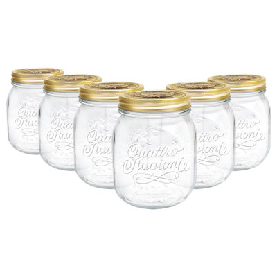 Bormioli Rocco Quattro Stagioni Glass Storage Jars