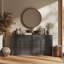 Buffet à 3 tiroirs, ébène-1578457473