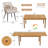 8- Person Rectangular Outdoor Dining Set With Umbrella Hole-1662744538
