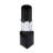 2.4x2.4x9.4" Black and Clear Tealight Candle Holder 6EA/CTN