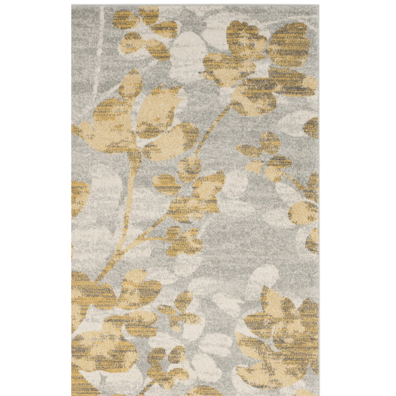 Abdul Performance Floral Rug, Rectangle 6'7" x 9'