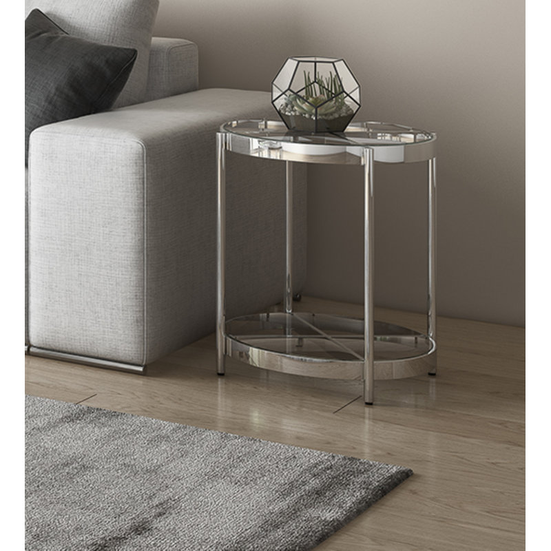 Ava-Jayne Glass Top End Table