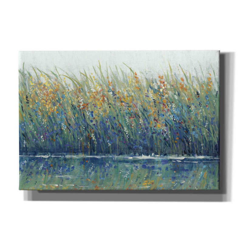 «Wildflower Reflection II» par Tim O'toole, art mural sur toile, H 18 po x l 26 po x P 0,75 po