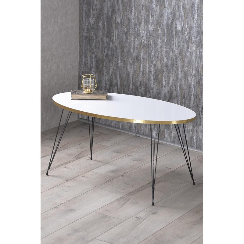 Saige Living Room Table Set, White