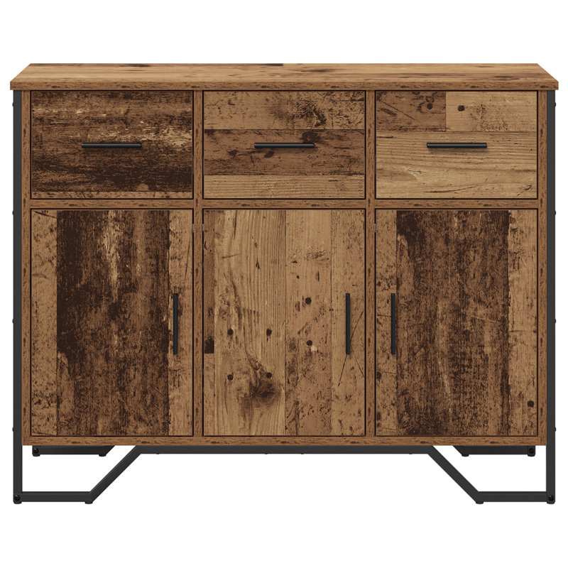 Sideboard 97 X 32.5 X 74.5 Cm Engineered Wood, Old Wood