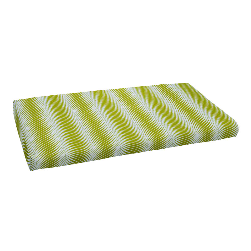 Outdoor Bench Seat Cushion, 2", Green, 17" x 37"