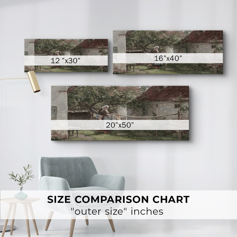 Série paysage - CDXCV - Toile tendue avec châssis - Prêt à accrocher, H 12 po x l 30 po