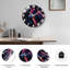 Horloge murale 24 po Neon Wolf