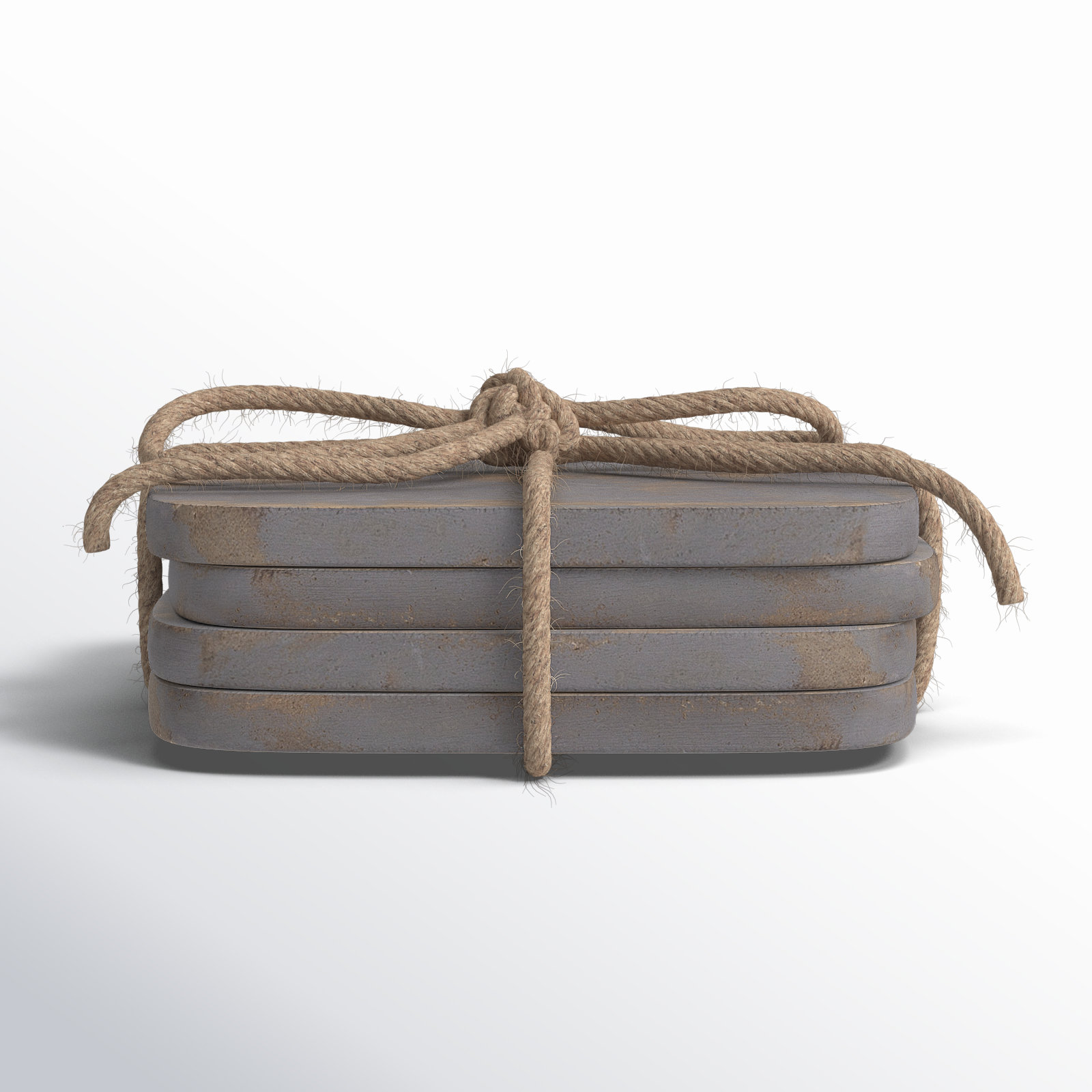 Amorita Wood Coaster, Gray