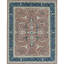 Hand-Knotted High-Quality Rust and Blue Area Rug