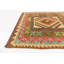 Tapis de zone en laine 3 pi 5 po x 3 pi 8 po main-of-kind noué la brown Doorfield