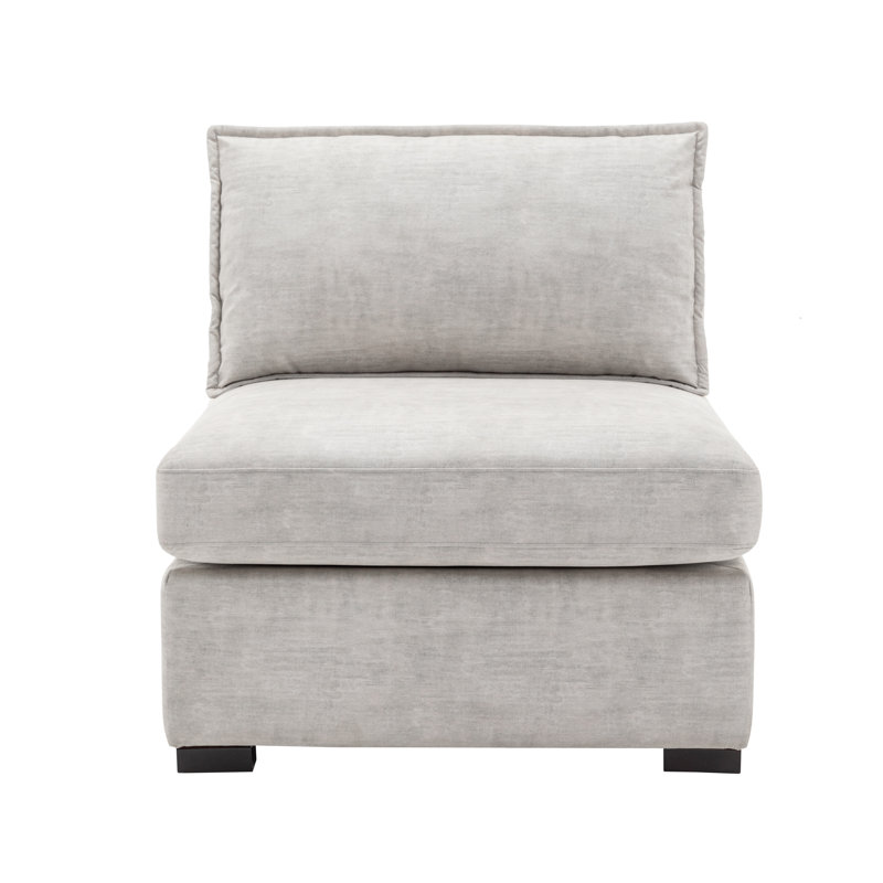Fauteuil modulaire Bennett, Polyester brun clair