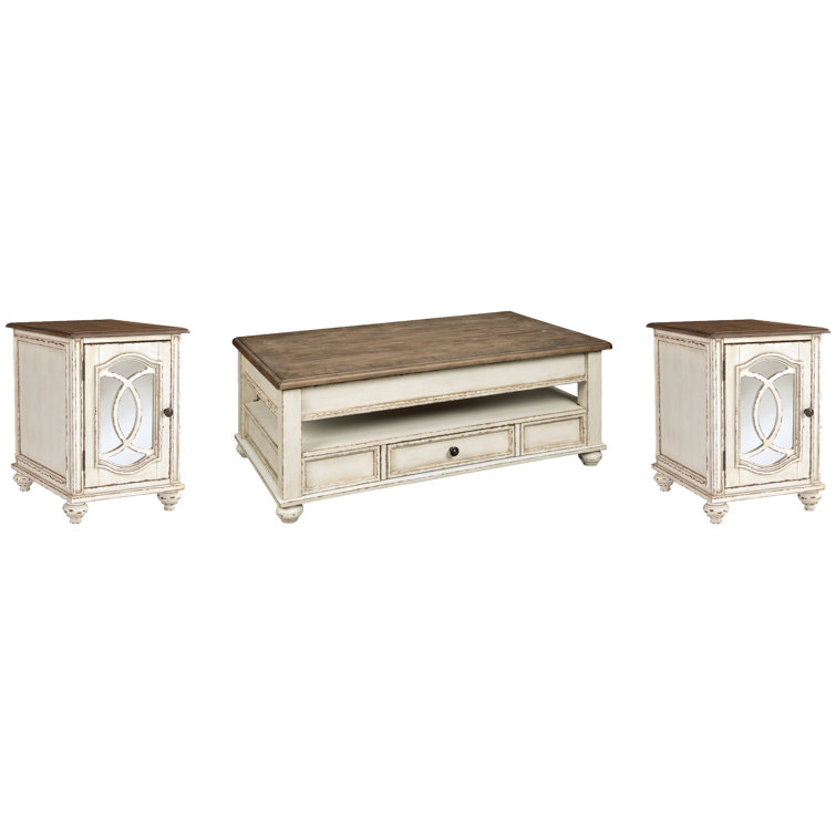 Ensemble de table d'appoint 3 pièces Almer