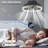 Smart Silent Elegant Black Ceiling Fan With Light ,Flush Mount LED Chandelier With 5 Invisible Blades, Remote Control & Timer, Dimmable Lighting For Bedroom, Living Room, Dining Room-305425886